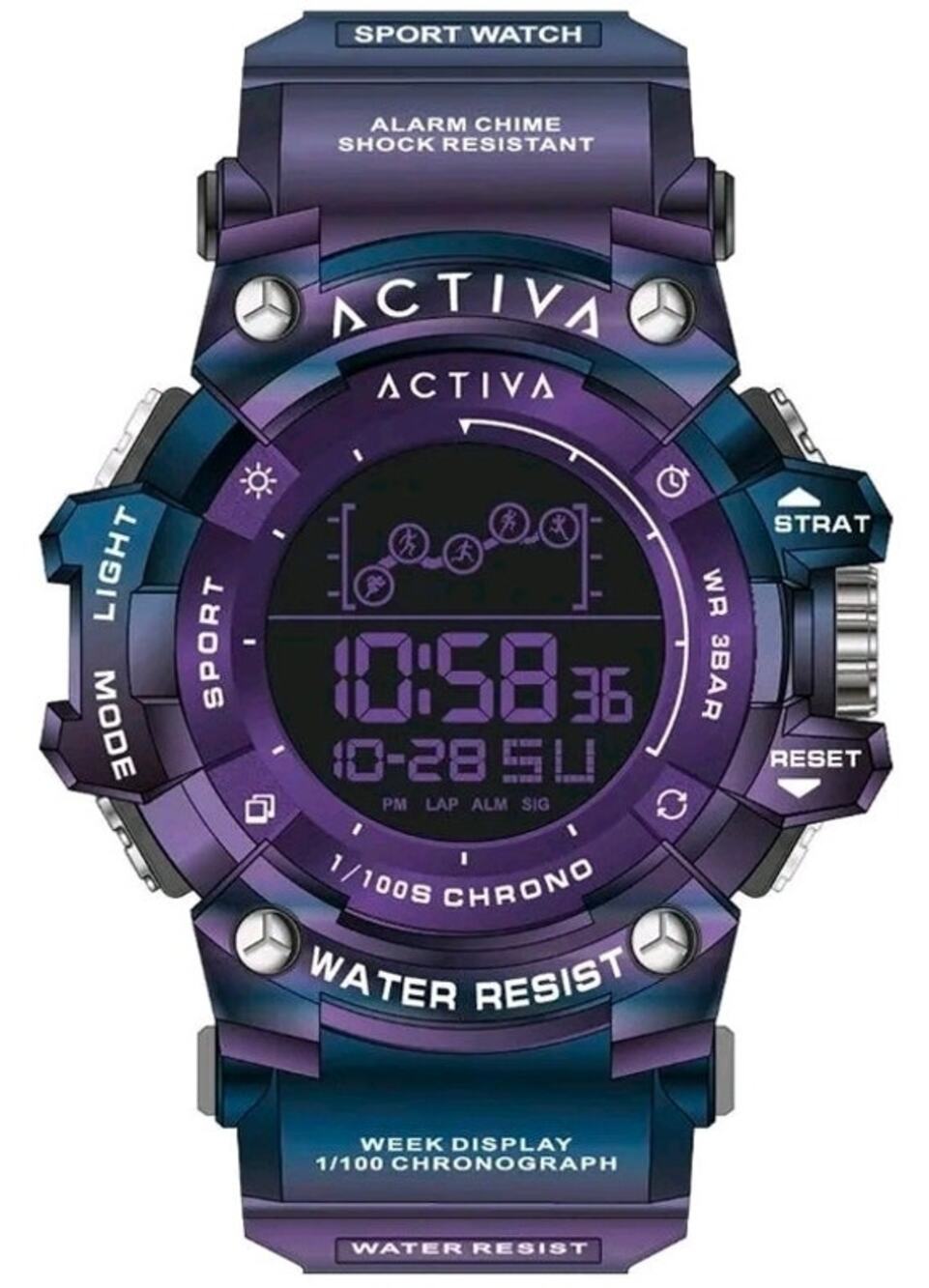 Activa by Invicta Irradecent Blue & Purple - (#38)